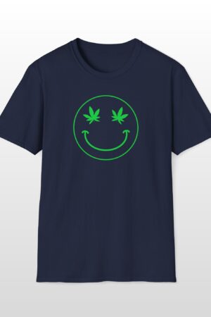 follow the program aap original smiley face green outline 420 tee