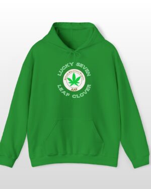lucky seven leaf clover stoner hoodie