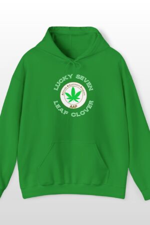 lucky seven leaf clover stoner hoodie