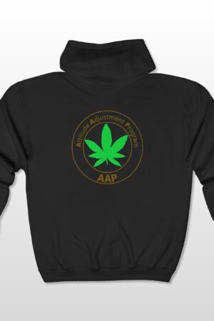 follow the program aap original pocket logo 2 sided full zip hooded sweatshirt