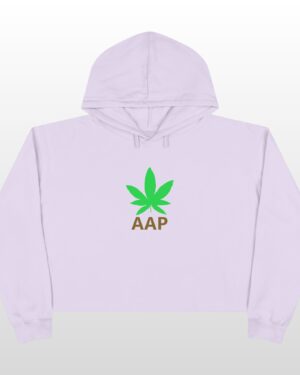 follow the program aap original logo crop hoodie