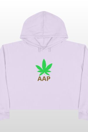 follow the program aap original logo crop hoodie