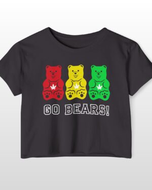 go bears 420 crop tee