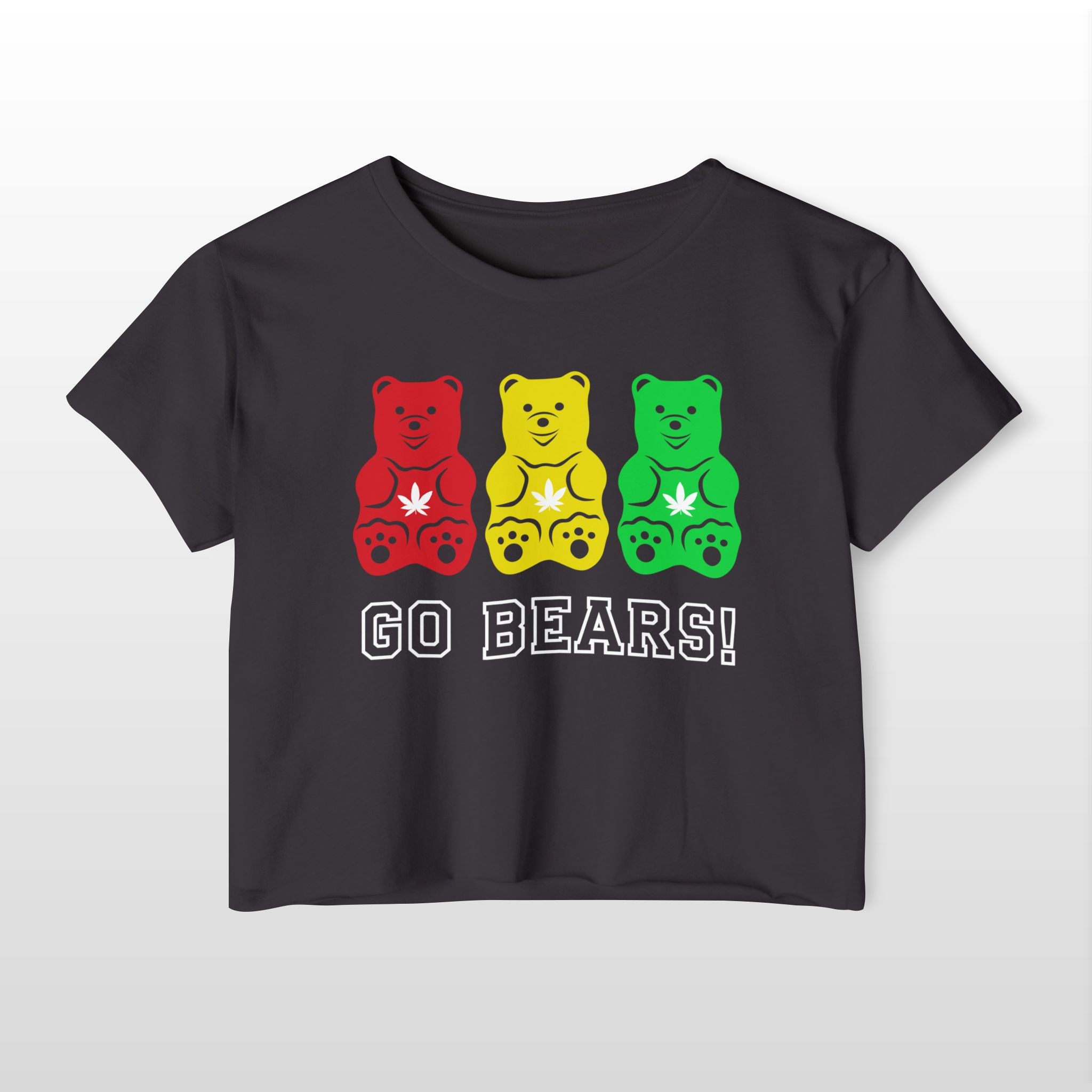 go bears 420 crop tee