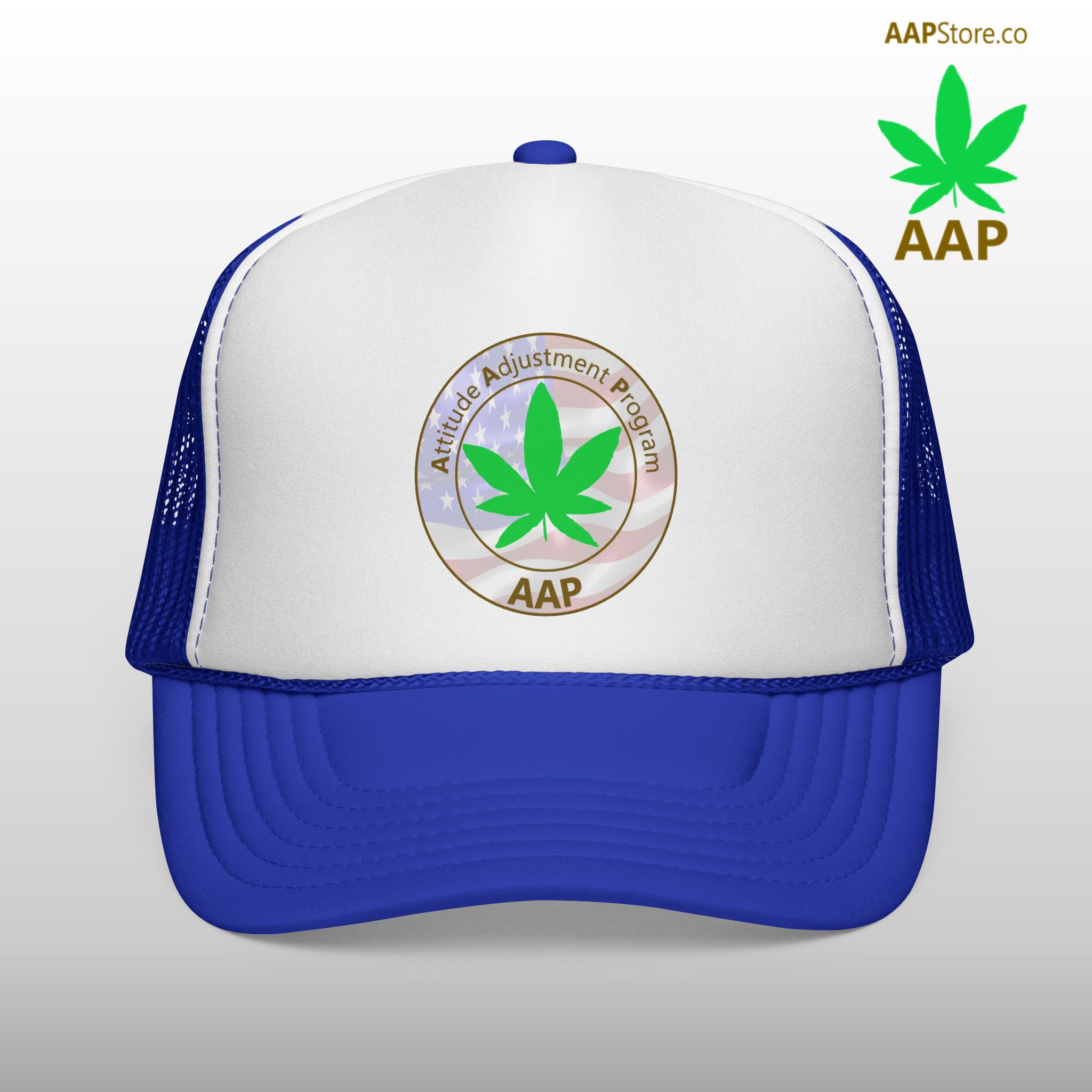 puff it up for freedom aap original freedom logo trucker cap