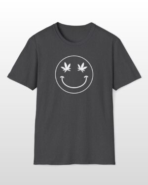 vintage smiley face 420 tee