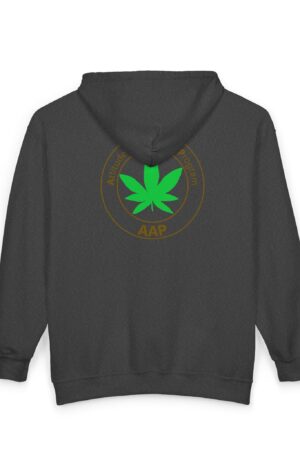aap original pocket logo 2 sided full zip hooded sweatshirt