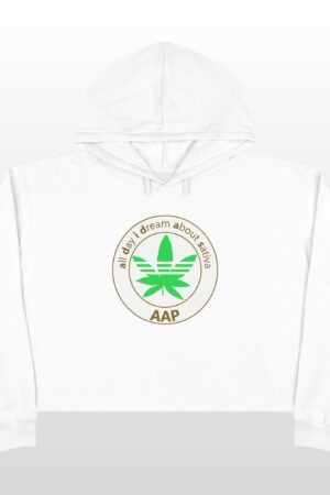 all day i dream about sativa crop hoodie