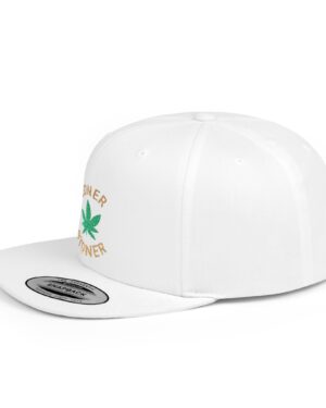 loner stoner flat bill snapback cap