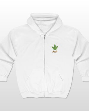 aap original embroidered pocket logo full zip hooded sweatshirt