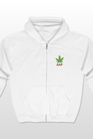 aap original embroidered pocket logo full zip hooded sweatshirt