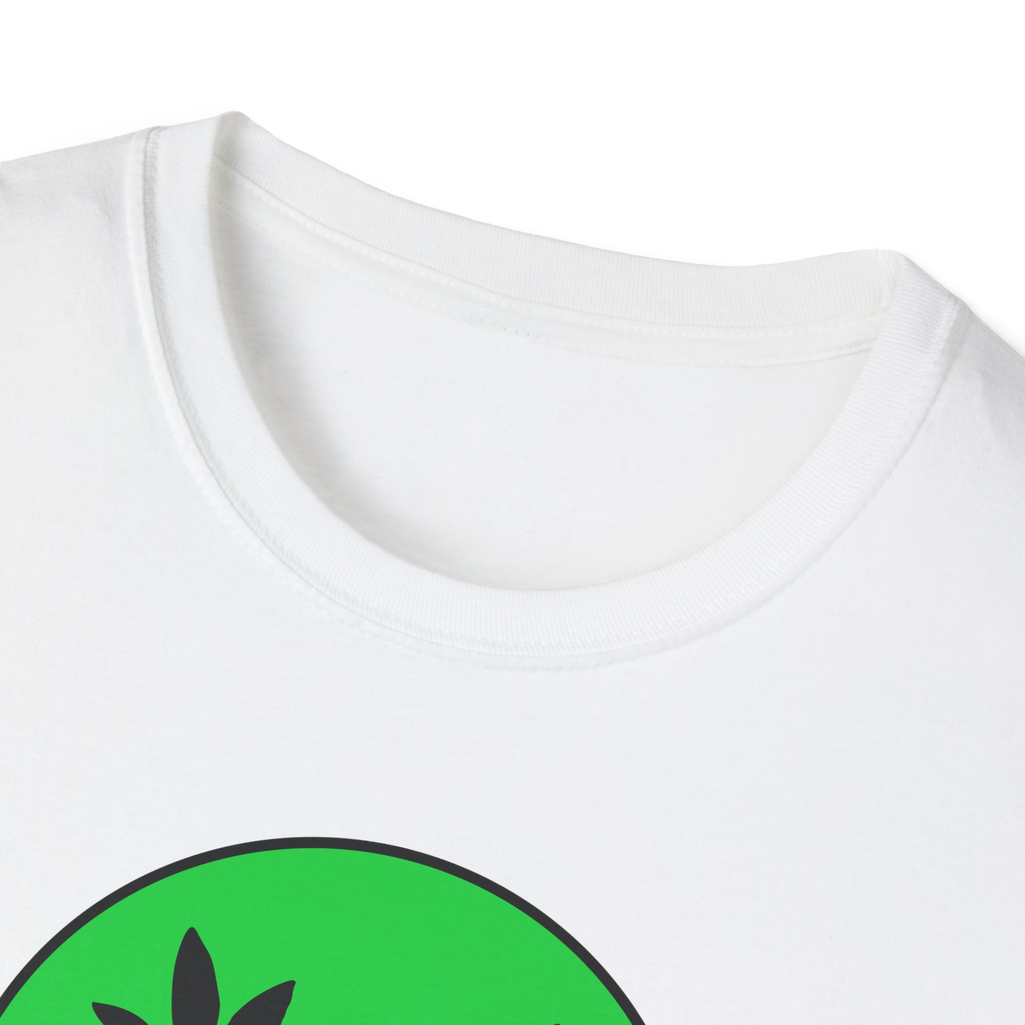 follow the program aap original green smiley face 420 tee