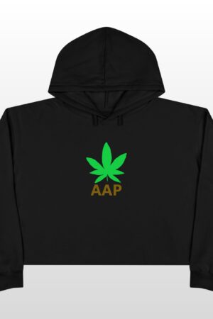 follow the program aap original logo crop hoodie
