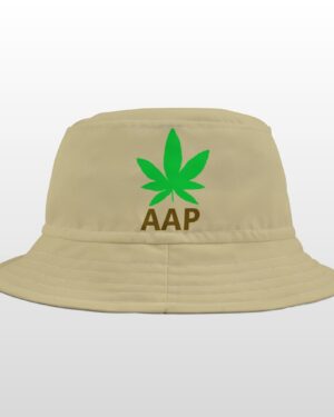 follow the program aap original logo tan bucket hat