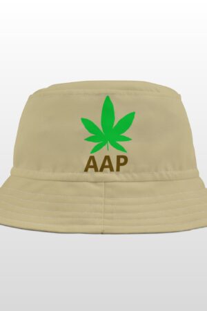 follow the program aap original logo tan bucket hat