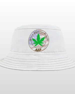 puff it up for freedom aap original white bucket hat