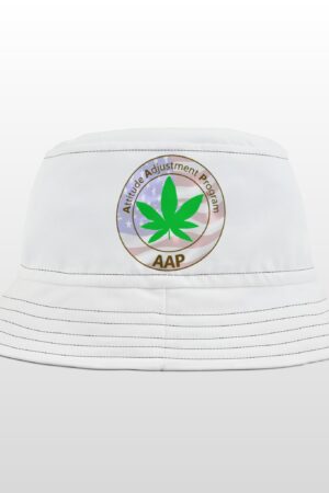 puff it up for freedom aap original white bucket hat
