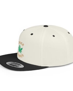 loner stoner flat bill snapback cap