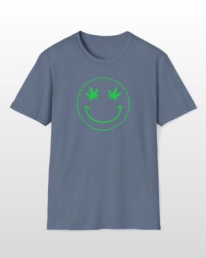 follow the program aap original smiley face green outline 420 tee