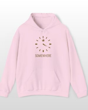 420 somewhere clock 420 stoner hoodie