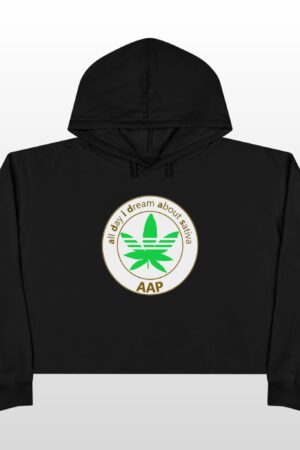 all day i dream about sativa crop hoodie