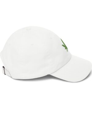 grean leaf 420 embroidered dad hat