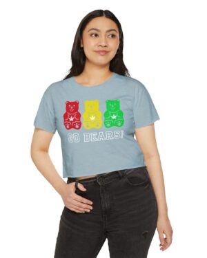 go bears 420 crop tee