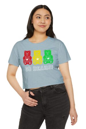 go bears 420 crop tee