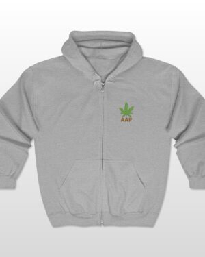 aap original embroidered pocket logo full zip hooded sweatshirt