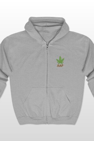 aap original embroidered pocket logo full zip hooded sweatshirt