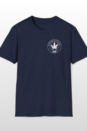 attitude adjustment program aap white pocket badge 420 tee