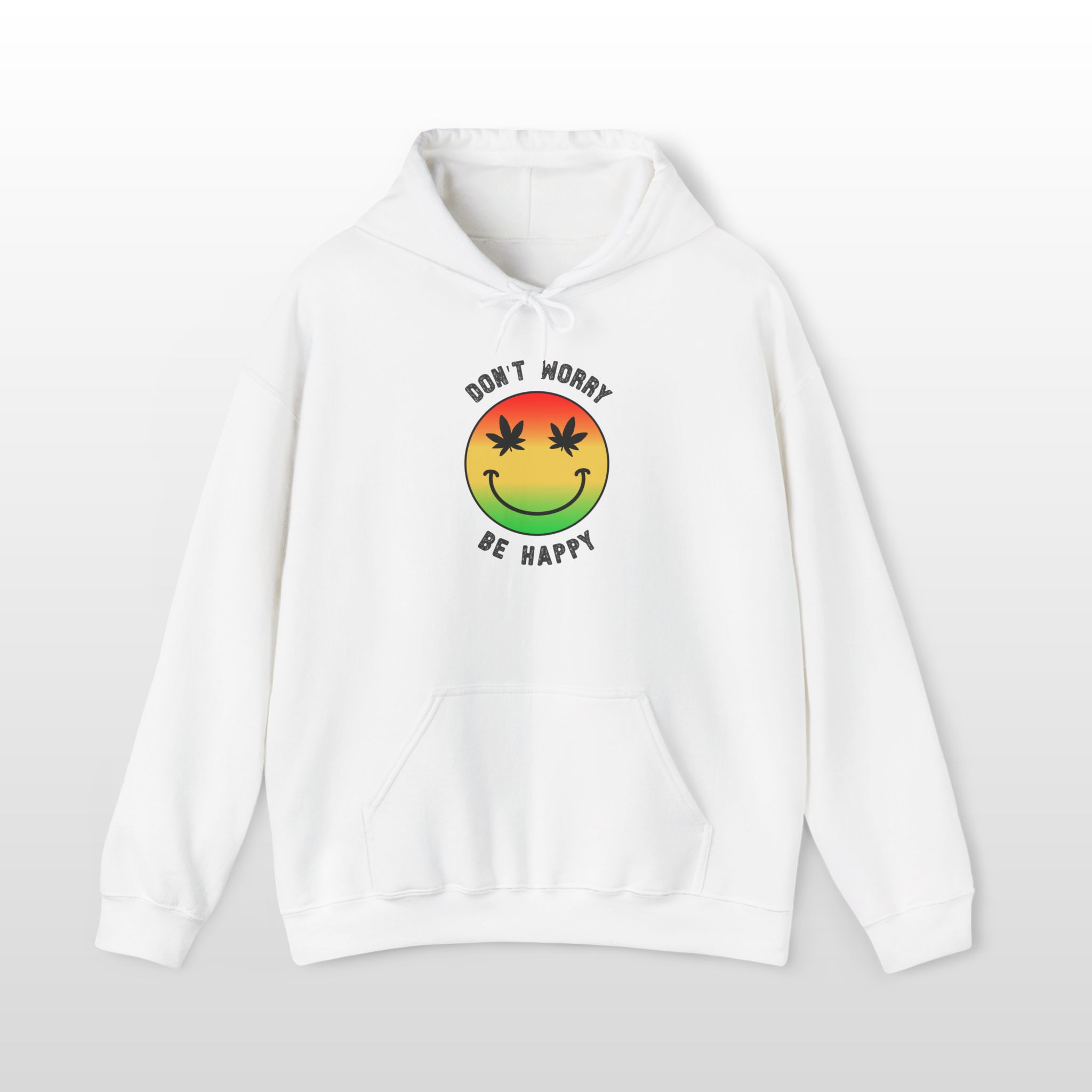don't worry be happy stoner hoodie