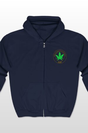 follow the program aap original pocket logo 2 sided full zip hooded sweatshirt