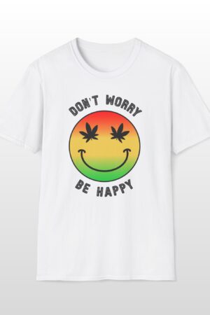 don't worry be happy 420 tee