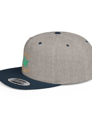 loner stoner flat bill snapback cap