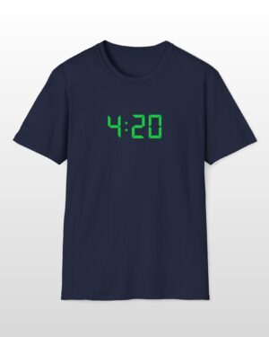 420 digital clock tee