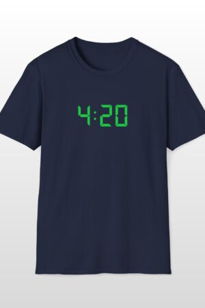 420 digital clock tee