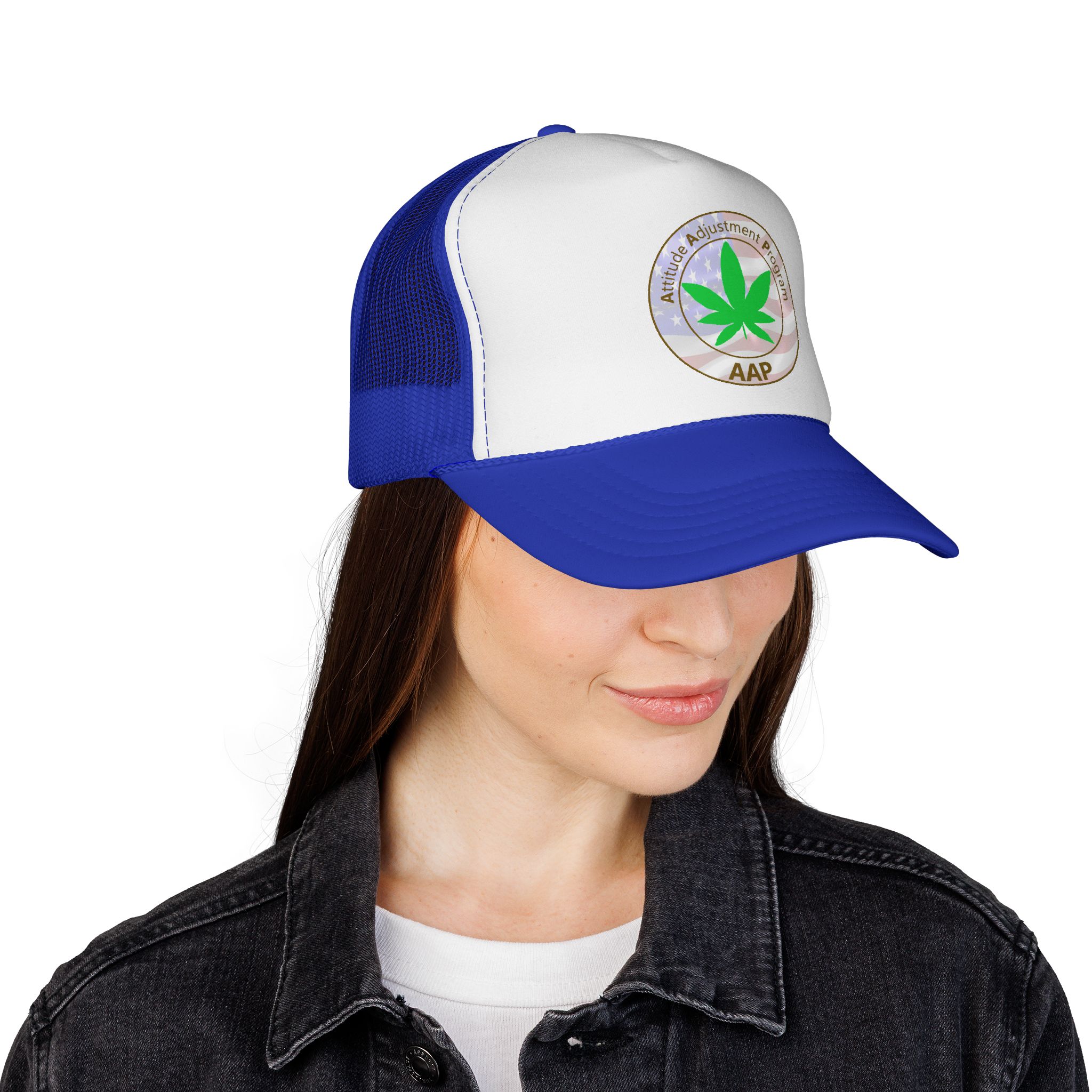 puff it up for freedom aap original freedom logo trucker cap