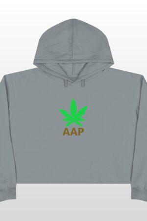 follow the program aap original logo crop hoodie