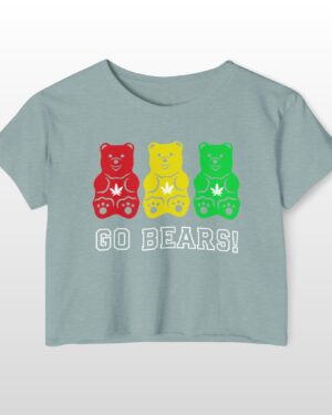 go bears 420 crop tee