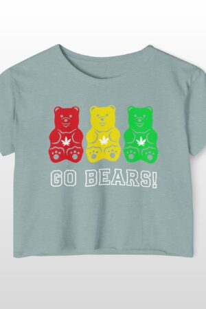 go bears 420 crop tee