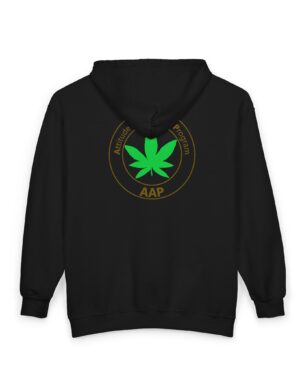 aap original pocket logo 2 sided full zip hooded sweatshirt