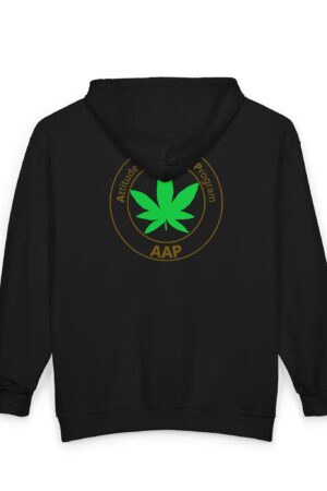 aap original pocket logo 2 sided full zip hooded sweatshirt