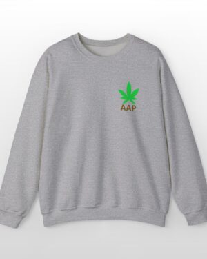 follow the program aap original pocket logo crewneck sweatshirt