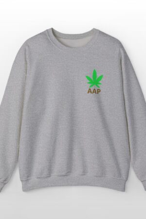 follow the program aap original pocket logo crewneck sweatshirt