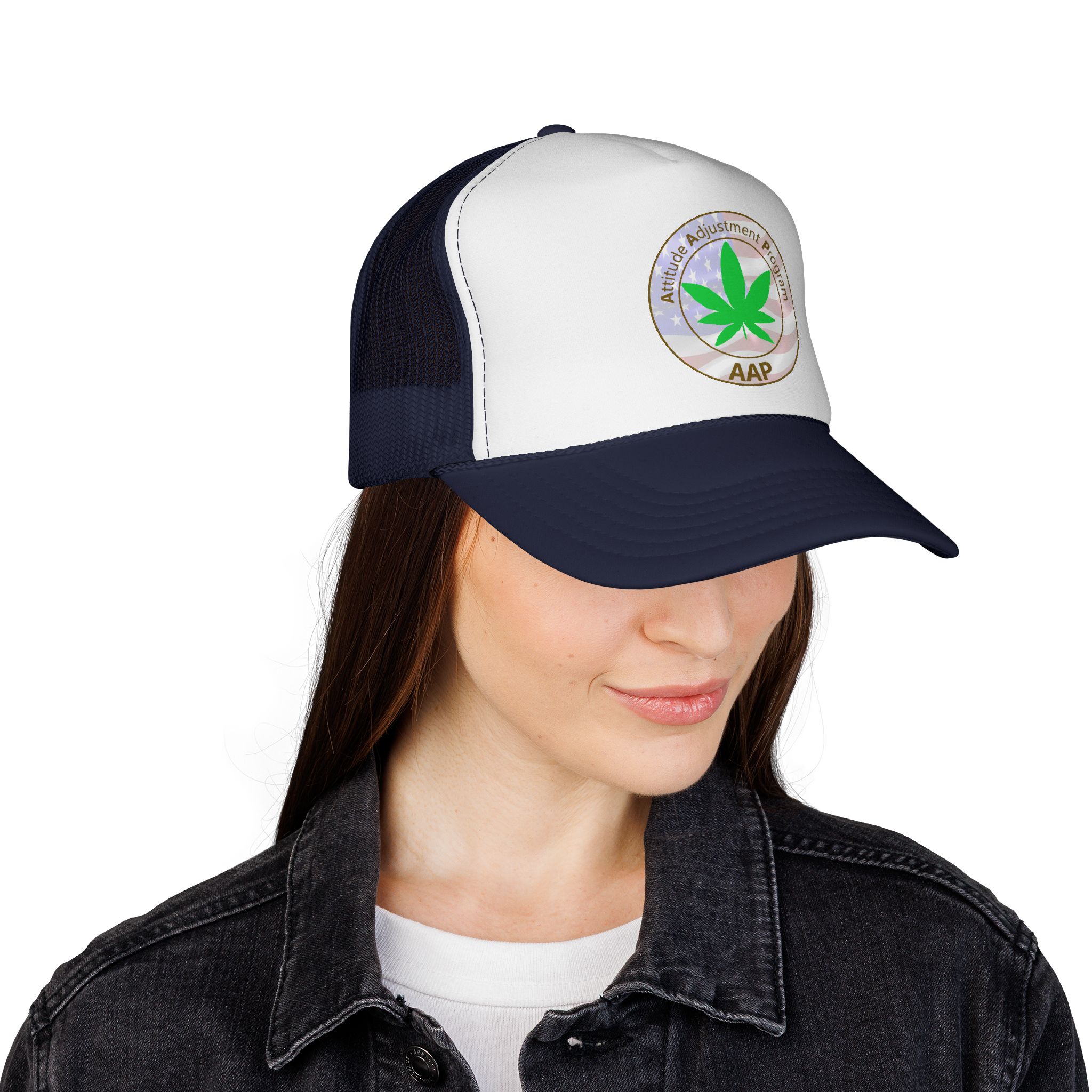 puff it up for freedom aap original freedom logo trucker cap