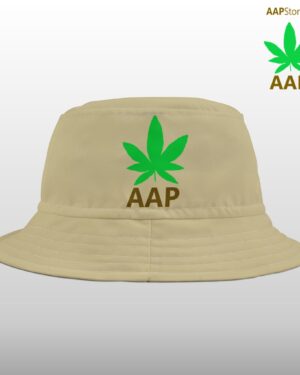 follow the program aap original logo tan bucket hat