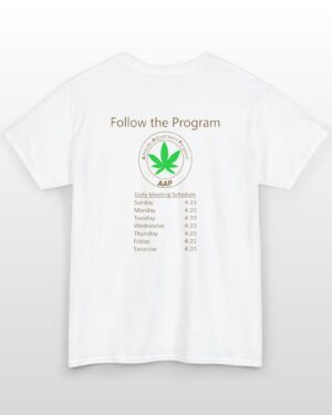 follow the program aap original daily 420 2 side tee