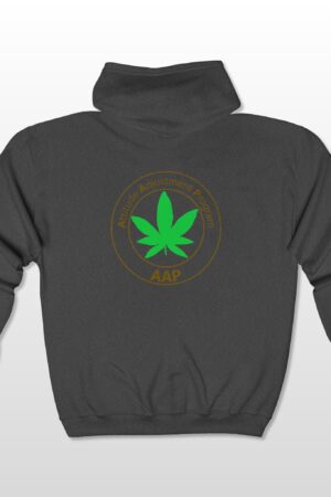 follow the program aap original pocket logo 2 sided full zip hooded sweatshirt