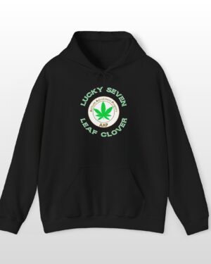 lucky seven leaf clover stoner hoodie